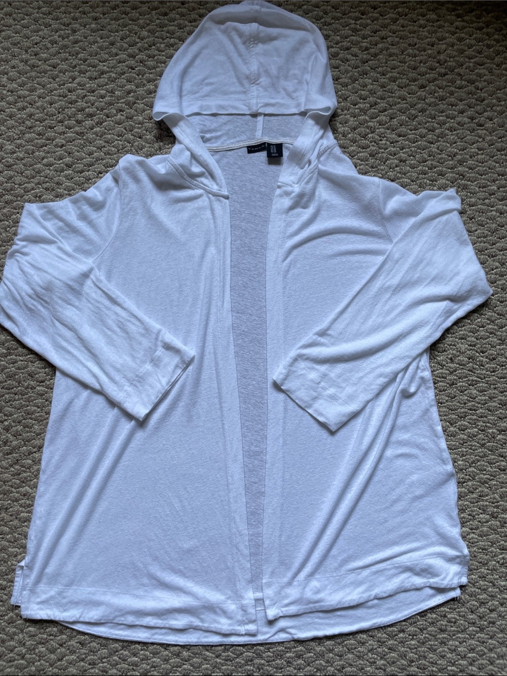 Tahari open hoodie cardigan